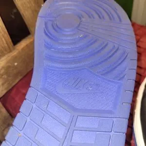 Air Jordan 1s very rare blue suade black and white... Gum blue bottoms....? Jordan 1 Rare Air  main image 4